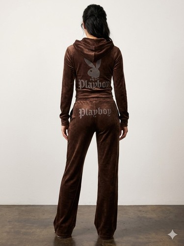 Tuta playboy donna velluto - playboy,